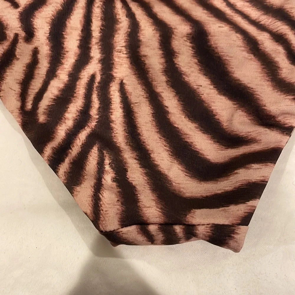 Acacia girls honey swimwear bikini tan and brown animal print size L - Picture 5 of 6
